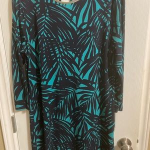 Michael Kors navy and tourquise dress